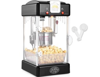 Popcornmachine Tafelmodel Zwart 300W - 34% Korting!