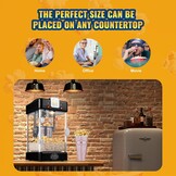 Popcornmachine Tafelmodel Zwart 300W - 34% Korting!