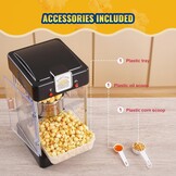Popcornmachine Tafelmodel Zwart 300W - 34% Korting!
