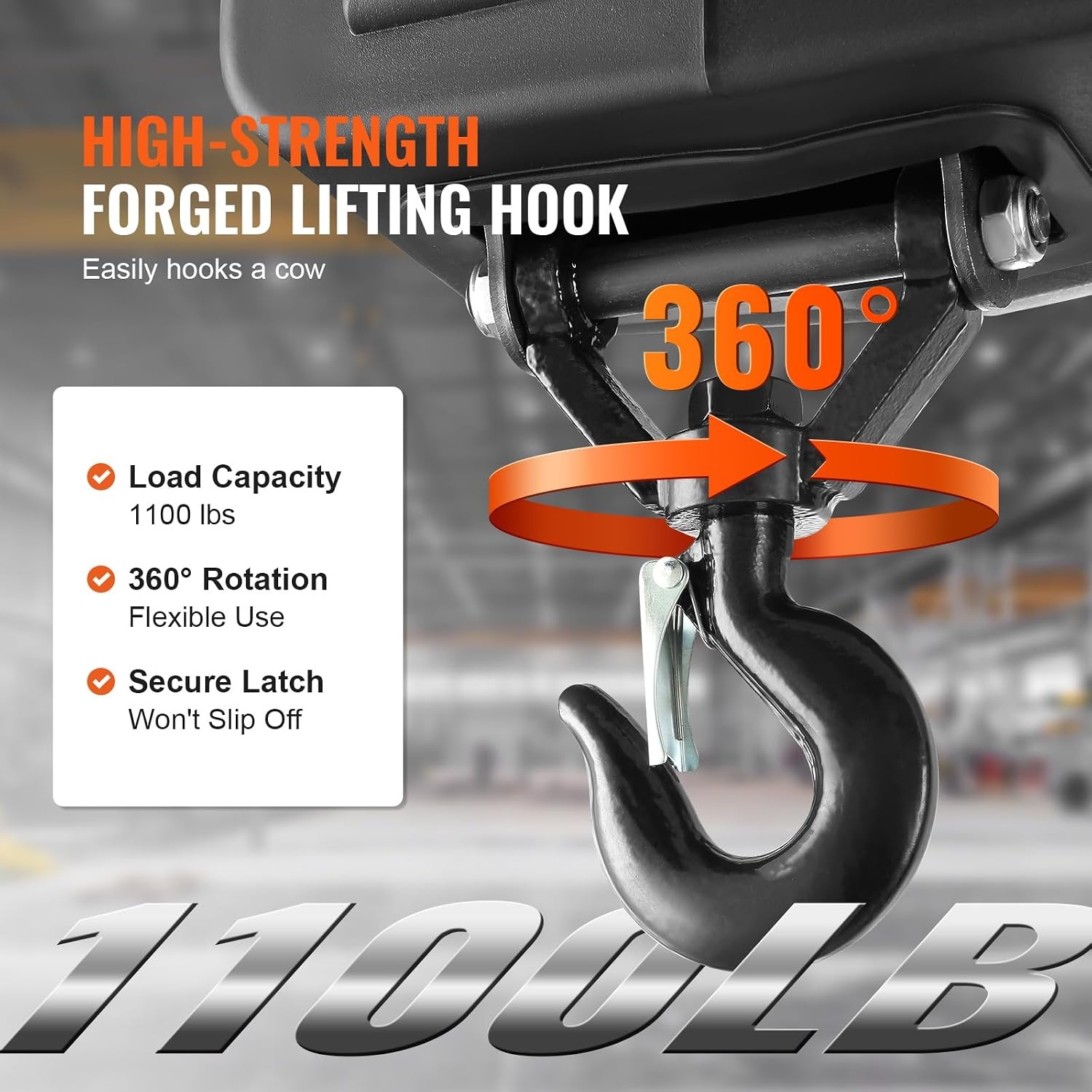 Elektrische Lier 499 kg - 1500W - 7m Hefhoogte - 35% Korting
