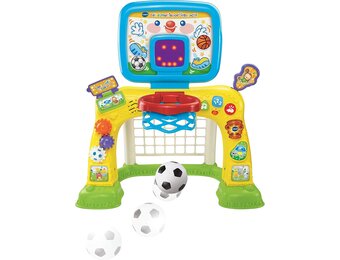 VTech Multisport Speelstructuur - Voetbal & Basketbal - 1-3 Jaar - Geel (80x130 cm) - 34% Korting