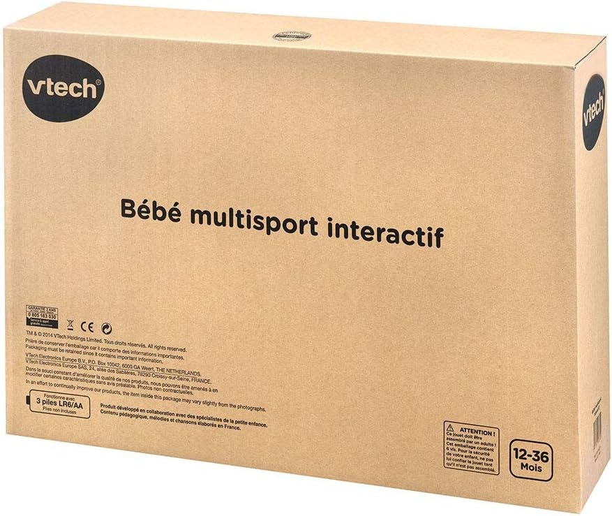 VTech Multisport Speelstructuur - Voetbal & Basketbal - 1-3 Jaar - Geel (80x130 cm) - 34% Korting