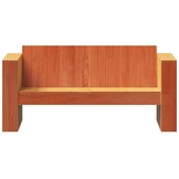 vidaXL Tuinbank Grenenhout 134x60x62 cm Wasbruin - 35% Korting