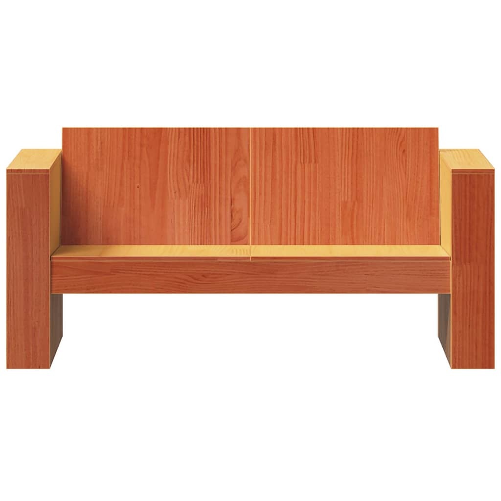 vidaXL Tuinbank Grenenhout 134x60x62 cm Wasbruin - 35% Korting