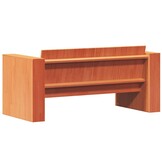 vidaXL Tuinbank Grenenhout 134x60x62 cm Wasbruin - 35% Korting
