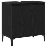 Badkamertenkast Zwart Eiken 58x60 cm - 34% Korting