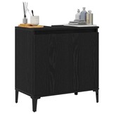Badkamertenkast Zwart Eiken 58x60 cm - 34% Korting