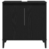 Badkamertenkast Zwart Eiken 58x60 cm - 34% Korting