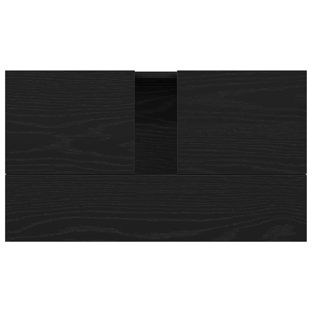 Badkamertenkast Zwart Eiken 58x60 cm - 34% Korting