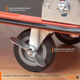 Inklapbare Platformwagen - 150kg - Parkeerrem - Zwenkwielen - Staal - 34% Korting