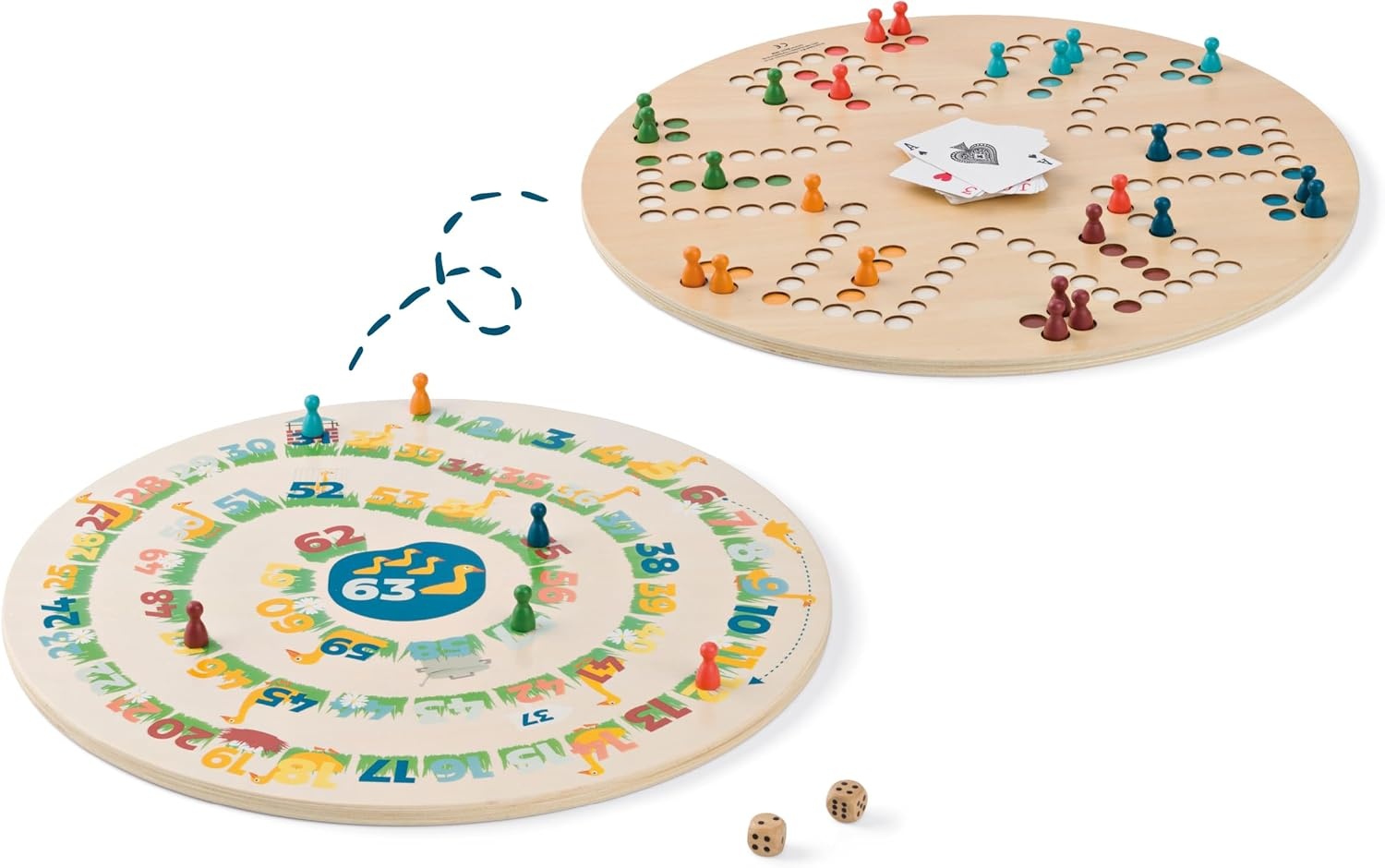 3-in-1 Bordspel: Tock, Ganzenbord & Ludo met 33% Korting