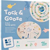 3-in-1 Bordspel: Tock, Ganzenbord & Ludo met 33% Korting