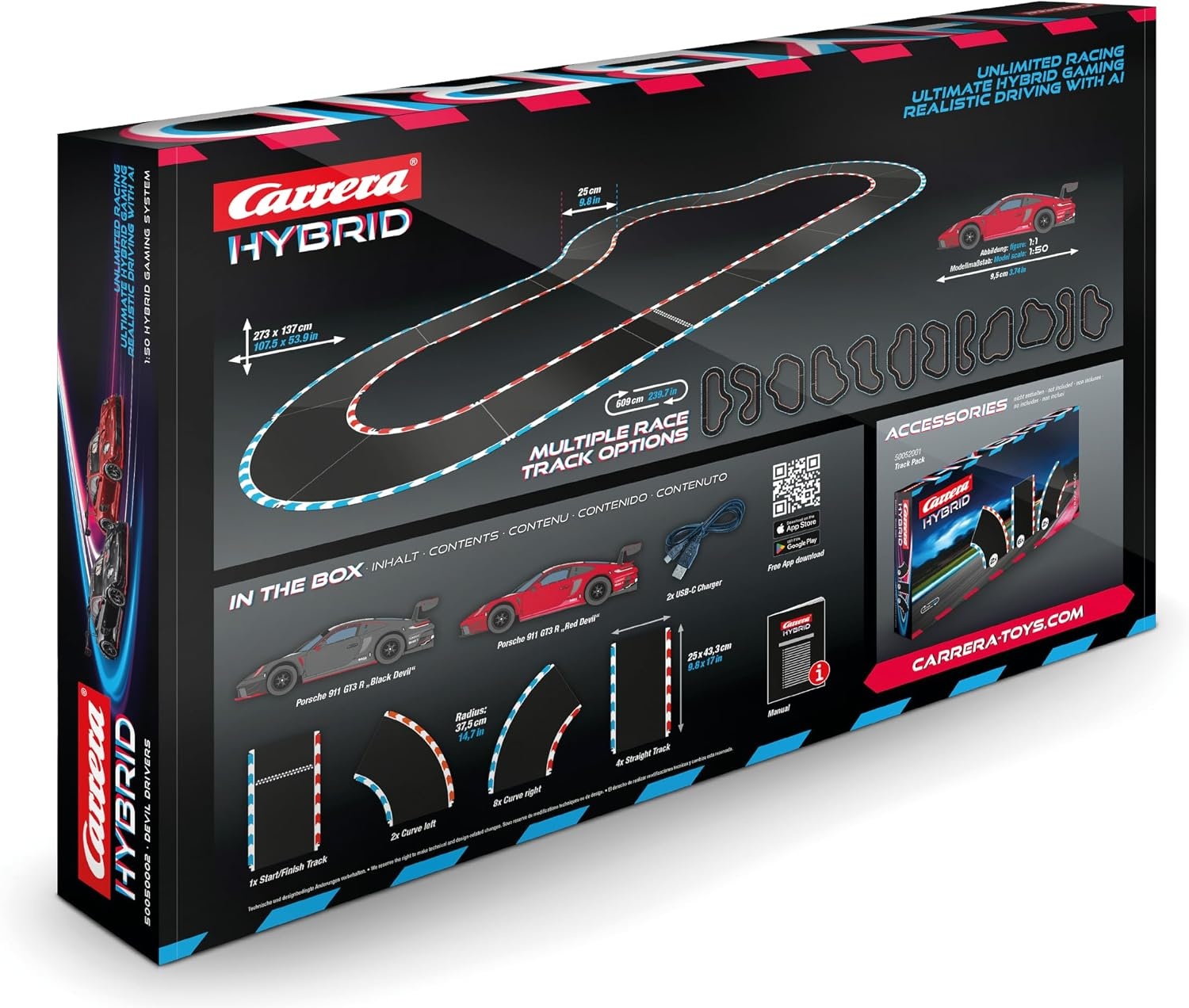 Porsche 911 GT3 R Raceauto 1:50 - Hybride & AI - 34% Korting