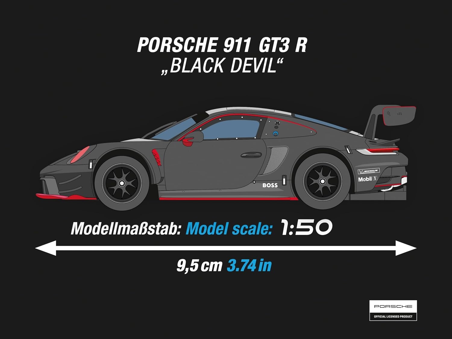 Porsche 911 GT3 R Raceauto 1:50 - Hybride & AI - 34% Korting
