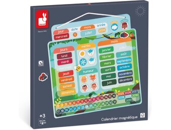 Magnetische Kalender Educatief Speelgoed - Leer Tijd & Datum | 71 Magneten | Meerkleurig | 33% Korting