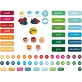 Magnetische Kalender Educatief Speelgoed - Leer Tijd & Datum | 71 Magneten | Meerkleurig | 33% Korting