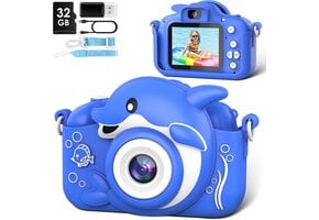 Kindercamera Blauw Dolfijn 20MP HD - 33% Korting