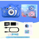Kindercamera Blauw Dolfijn 20MP HD - 33% Korting