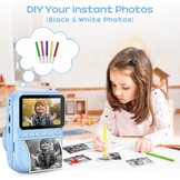 Instant Kindercamera met Printfunctie - 32GB & 3 Rollen Papier - 34% Korting