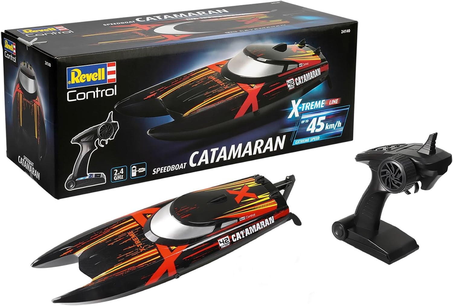 RC Catamaran Boot X-Treme 44 cm Meerkleurig - 34% Korting