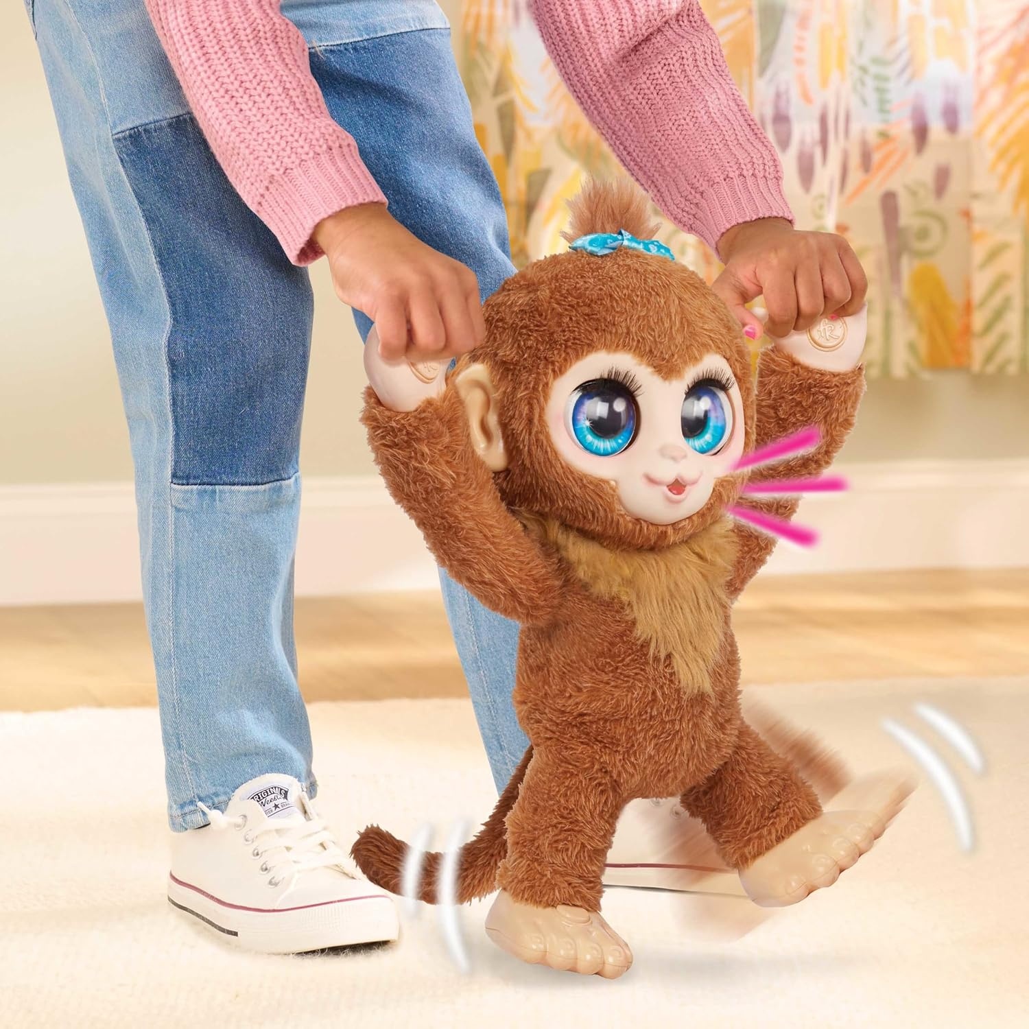 Interactieve Pluche Aap Peanut 38 cm - Met Geluid & Beweging - 34% Korting