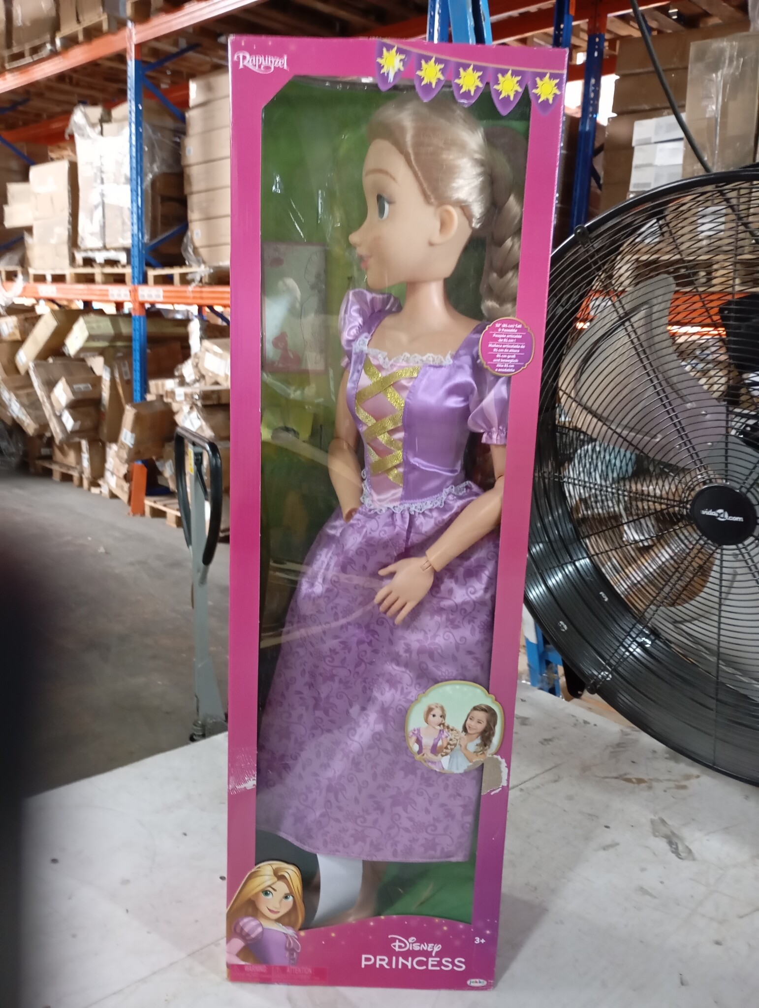 Prinsessenpop Rapunzel 81 cm met Lang Haar - 59% Korting
