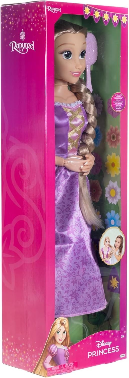 Prinsessenpop Rapunzel 81 cm met Lang Haar - 59% Korting