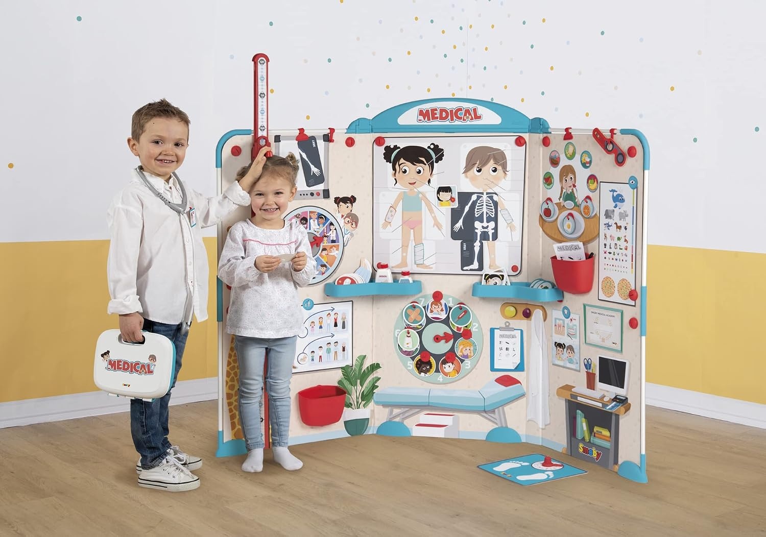 Smoby Dokterskoffer Inklapbaar - Karton & Metaal - Vanaf 3 Jaar - 34% Korting