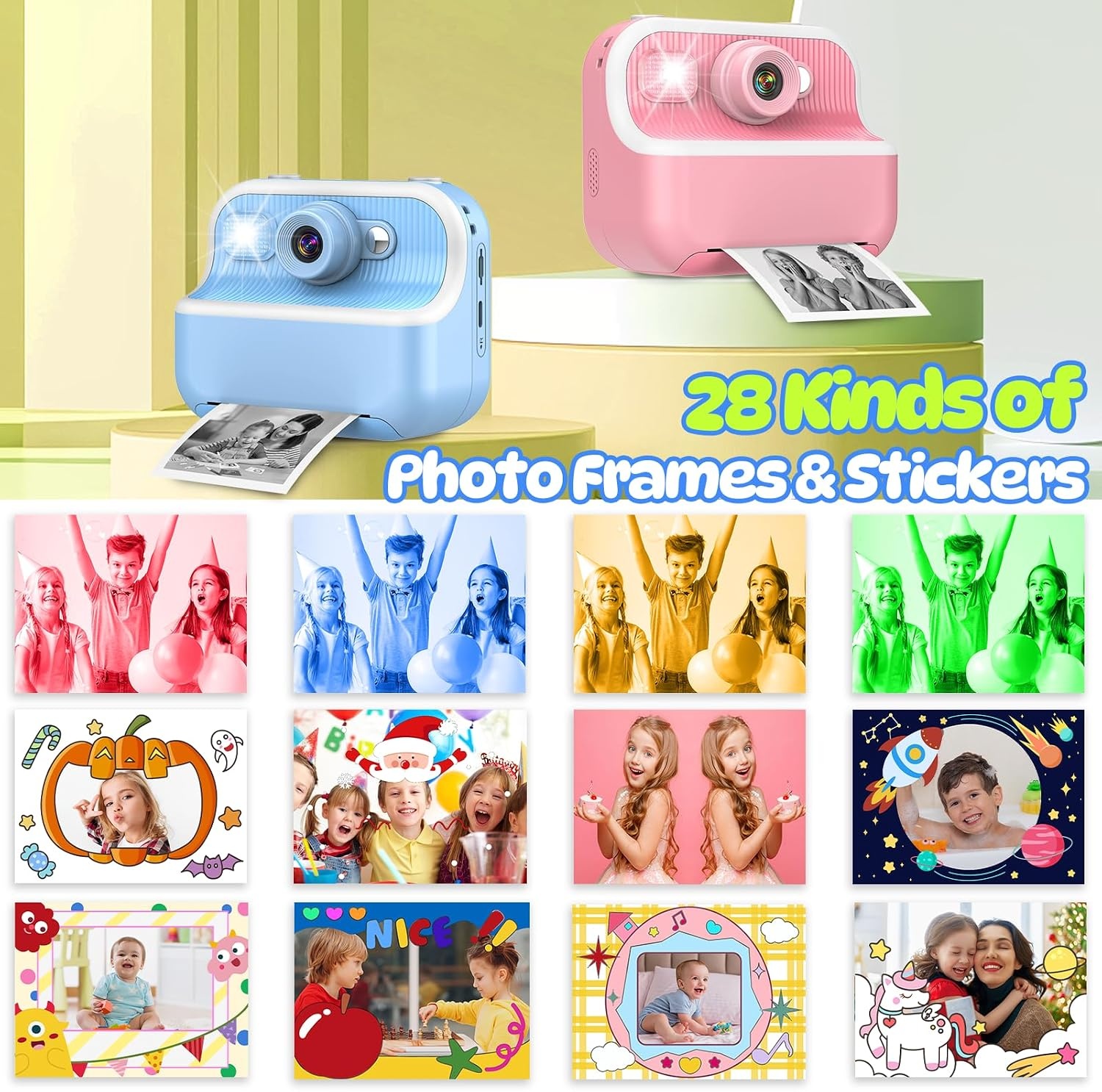 Digitale Kindercamera met Printer - 1080p HD & 32GB - 34% Korting!