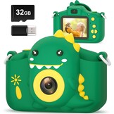 Digitale Kinder Camera 20MP Dubbele Lens - Groen | 33% Korting