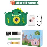 Digitale Kinder Camera 20MP Dubbele Lens - Groen | 33% Korting