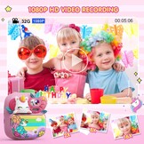 Kinder Instant Camera met Printer - Roze Eenhoorn Design - 34% Korting