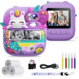 Kinder Instant Camera met Printer - Roze Eenhoorn Design - 34% Korting