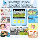 MILFECH Kinder Camera Blauw - Direct Print, 1080P HD, 33% Korting