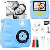 Instant Print Kindercamera Blauw - 33% Korting!