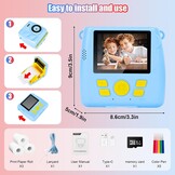 Instant Print Kindercamera Blauw - 33% Korting!