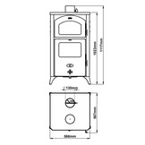 Houtkachel met Oven Prity FGR D - 50% Korting