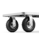 Opvouwbare Transportwagen Magazijnwagen 500kg met Luchtbanden - 41% Korting