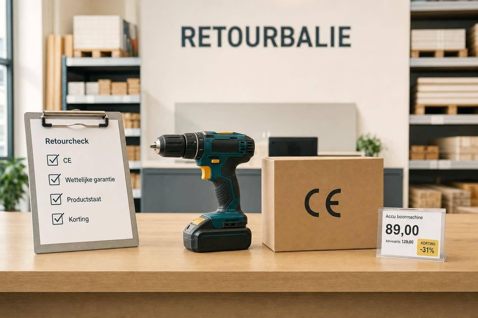 Retour gereedschap en bouwmaterialen: CE, garantie en verwachtingen