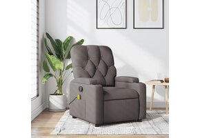 Verstelbare Massagestoel Stof Taupe - 30% Korting