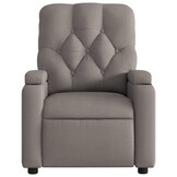 Verstelbare Massagestoel Stof Taupe - 30% Korting