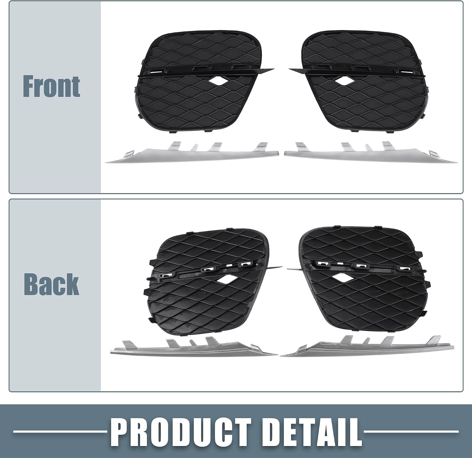 Mistlichtroosters Zwart BMW X5 E70 (78% Korting)