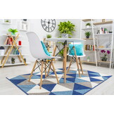 Ronde Eettafel 80cm Wit Mat met Beukenhouten Poten | 34% Korting