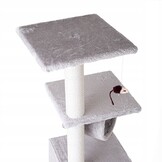 Krabpaal Grijs 30x30x95cm - Speel & Klimplezier voor Katten - 33% Korting