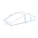 Creme Schuimblokken Miniglijbaan Speelset | Kinderen | Modulair | 25 cm Hoog | 34% Korting