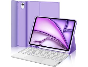 Violet iPad Air 6 (11 inch) M2 2024 Toetsenbordhoes met Trackpad - 76% Korting