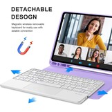 Violet iPad Air 6 (11 inch) M2 2024 Toetsenbordhoes met Trackpad - 76% Korting