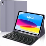 Hoes met Italiaans QWERTY Bluetooth Toetsenbord voor iPad 10/11 Gen - Violet - 76% Korting