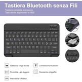 Hoes met Italiaans QWERTY Bluetooth Toetsenbord voor iPad 10/11 Gen - Violet - 76% Korting