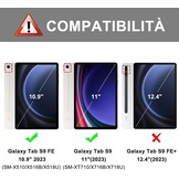 Toetsenbordhoes met Touchpad voor Samsung Tab S9 FE 10.9"/S9 11" (Donkergroen, Italiaans QWERTY) - 77% Korting